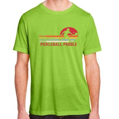 Cool Pickleball Art Paddle Pickleball Player  Adult ChromaSoft Performance T-Shirt