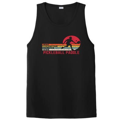 Cool Pickleball Art Paddle Pickleball Player  PosiCharge Competitor Tank