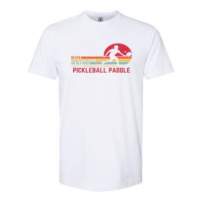 Cool Pickleball Art Paddle Pickleball Player  Softstyle CVC T-Shirt