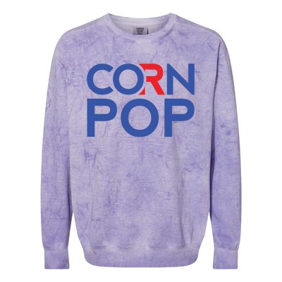 Corn Pop Anti Joe Biden Gaffe Funny President Trump 2020 Don Gift Colorblast Crewneck Sweatshirt