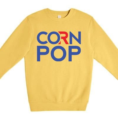 Corn Pop Anti Joe Biden Gaffe Funny President Trump 2020 Don Gift Premium Crewneck Sweatshirt