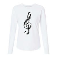 Cool Piano Art Men Women Musical Notes Piano Player Treble Womens Cotton Relaxed Long Sleeve T-Shirt