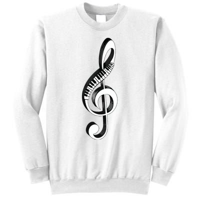 Cool Piano Art Men Women Musical Notes Piano Player Treble Sweatshirt