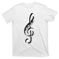 Cool Piano Art Men Women Musical Notes Piano Player Treble T-Shirt