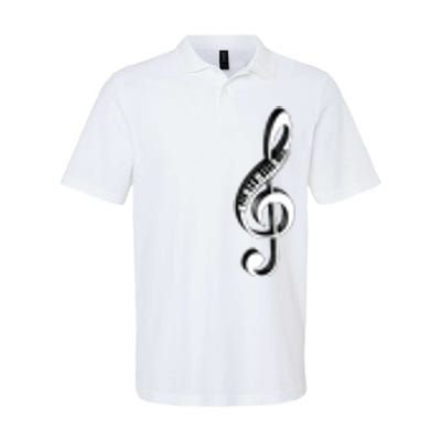 Cool Piano Art Men Women Musical Notes Piano Player Treble Softstyle Adult Sport Polo