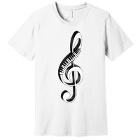 Cool Piano Art Men Women Musical Notes Piano Player Treble Premium T-Shirt