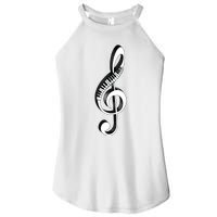 Cool Piano Art Men Women Musical Notes Piano Player Treble Women's Perfect Tri Rocker Tank