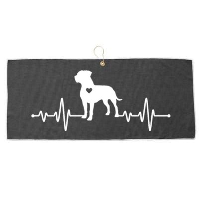 Cool Pitbull Art For Pet Dog Breed Pitbull Owner Large Microfiber Waffle Golf Towel