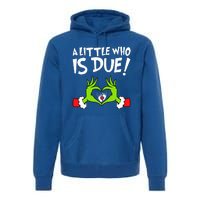 Christmas Pregnancy A Little Who Is Due Premium Hoodie