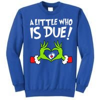 Christmas Pregnancy A Little Who Is Due Tall Sweatshirt