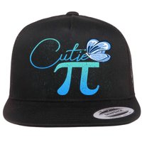 Cute Pie And Pi Day Math Lover Gift I National Pi Day Cool Gift Flat Bill Trucker Hat