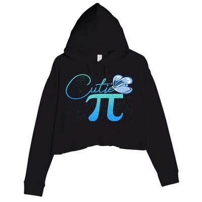 Cute Pie And Pi Day Math Lover Gift I National Pi Day Cool Gift Crop Fleece Hoodie