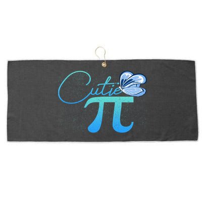 Cute Pie And Pi Day Math Lover Gift I National Pi Day Cool Gift Large Microfiber Waffle Golf Towel