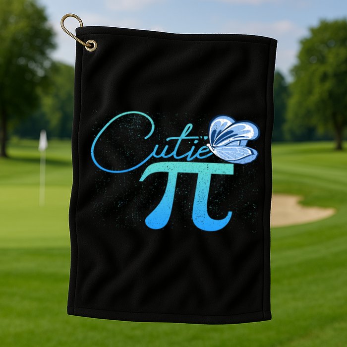 Cute Pie And Pi Day Math Lover Gift I National Pi Day Cool Gift Golf Towel