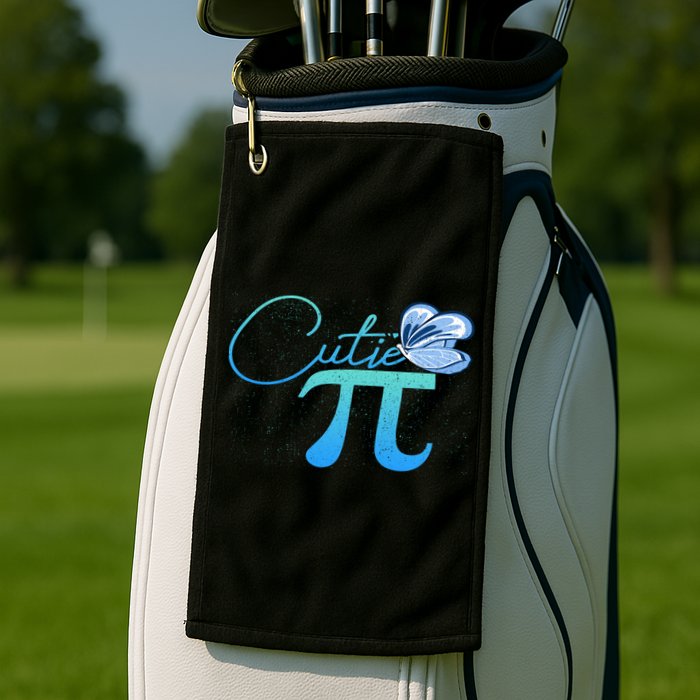 Cute Pie And Pi Day Math Lover Gift I National Pi Day Cool Gift Golf Towel
