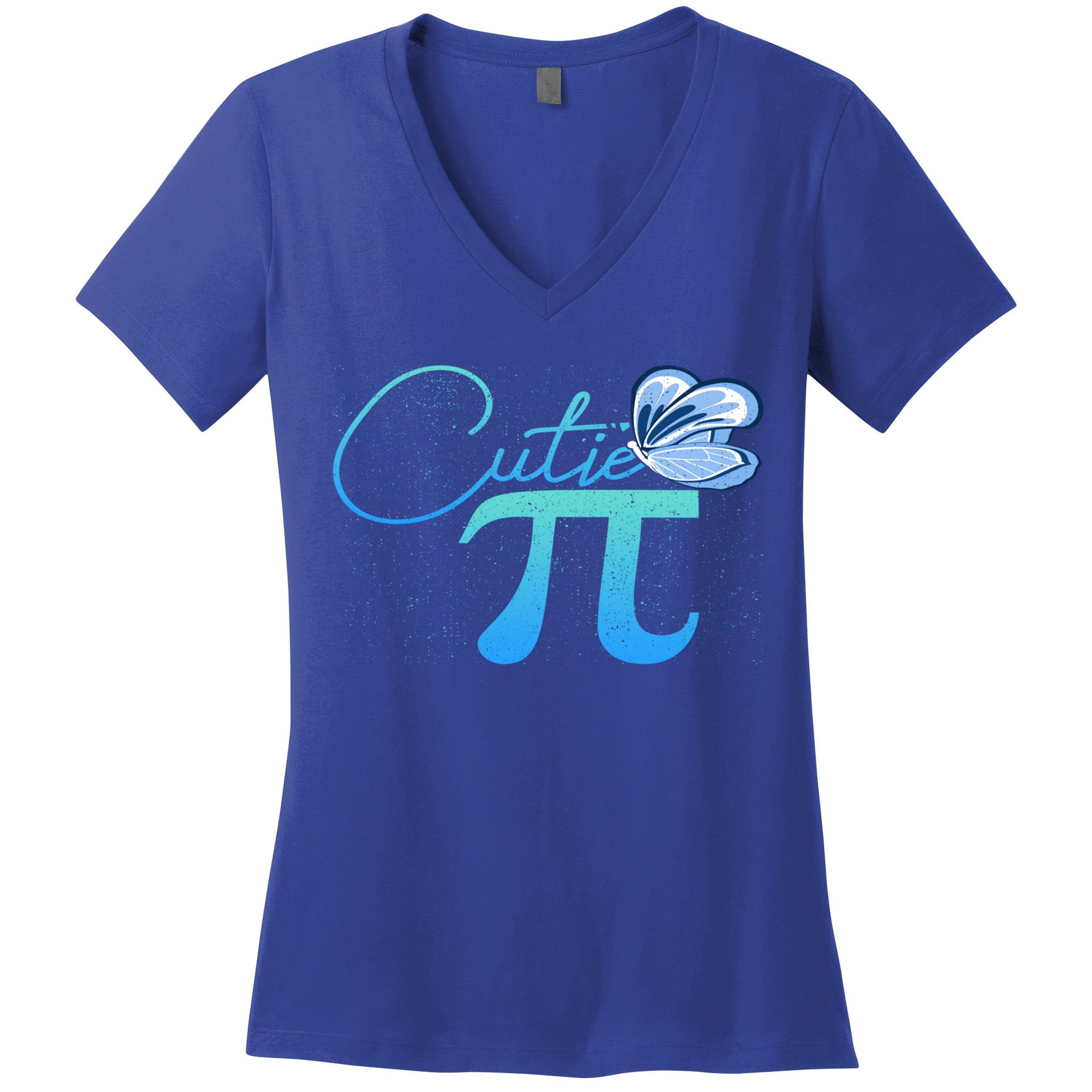 Cute Pie And Pi Day Math Lover Gift I National Pi Day Cool Gift Women's V-Neck T-Shirt