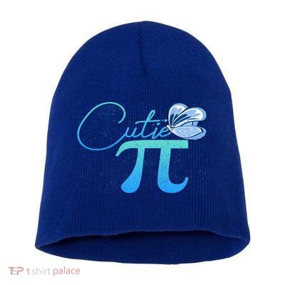 Cute Pie And Pi Day Math Lover Gift I National Pi Day Cool Gift Short Acrylic Beanie