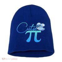 Cute Pie And Pi Day Math Lover Gift I National Pi Day Cool Gift Short Acrylic Beanie