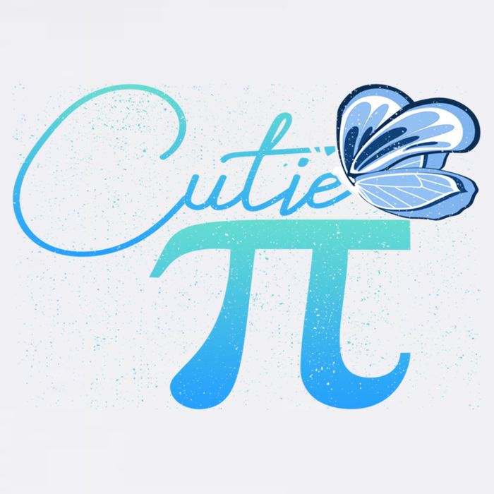 Cute Pie And Pi Day Math Lover Gift I National Pi Day Cool Gift Garment-Dyed Sweatshirt