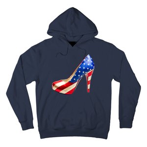 Cute Patriotic American Usa Flag Heels Shoes Hoodie