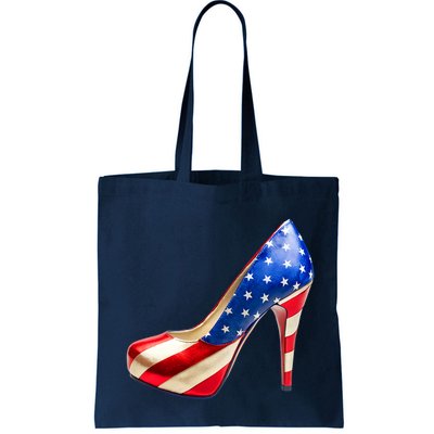 Cute Patriotic American Usa Flag Heels Shoes Bag