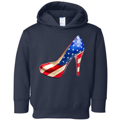 Cute Patriotic American Usa Flag Heels Shoes Toddler Hoodie