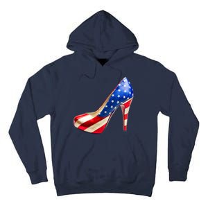 Cute Patriotic American Usa Flag Heels Shoes Tall Hoodie