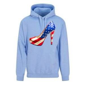 Cute Patriotic American Usa Flag Heels Shoes Unisex Surf Hoodie