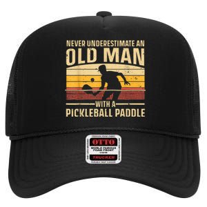 Cool Pickleball Art For M.e.n WoM.e.n Paddle Pickleball Player High Crown Mesh Back Trucker Hat