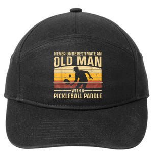 Cool Pickleball Art For M.e.n WoM.e.n Paddle Pickleball Player 7-Panel Snapback Hat