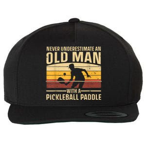 Cool Pickleball Art For M.e.n WoM.e.n Paddle Pickleball Player Wool Snapback Cap