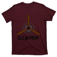 Clear Prop Aviation Airplane Pilot Propeller T-Shirt