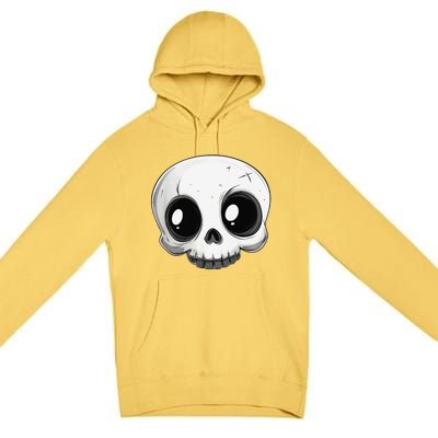 Cute Playful And Stylish Skull For Halloween Or Anytime Premium Pullover Hoodie