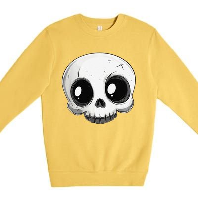 Cute Playful And Stylish Skull For Halloween Or Anytime Premium Crewneck Sweatshirt