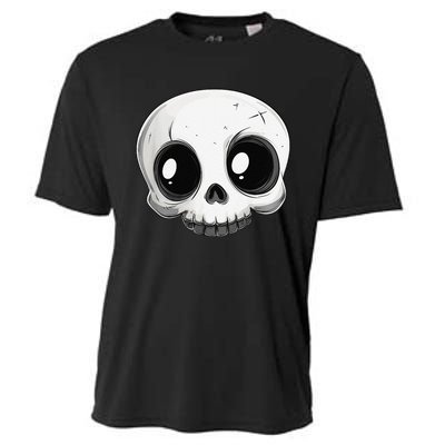 Cute Playful And Stylish Skull For Halloween Or Anytime Cooling Performance Crew T-Shirt