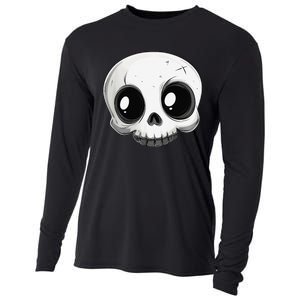 Cute Playful And Stylish Skull For Halloween Or Anytime Cooling Performance Long Sleeve Crew