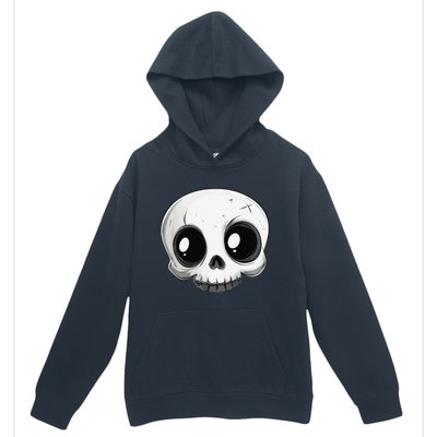 Cute Playful And Stylish Skull For Halloween Or Anytime Urban Pullover Hoodie