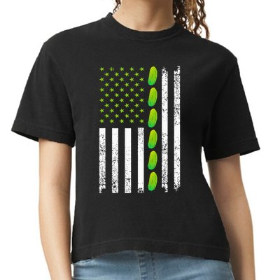 Cool Pickle Art For Gag Dill Pickle Costume Comfort Colors Boxy T-Shirt