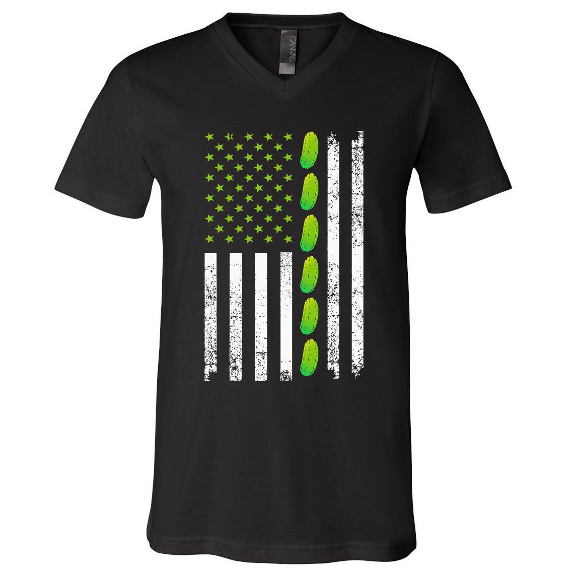 Cool Pickle Art For Gag Dill Pickle Costume V-Neck T-Shirt