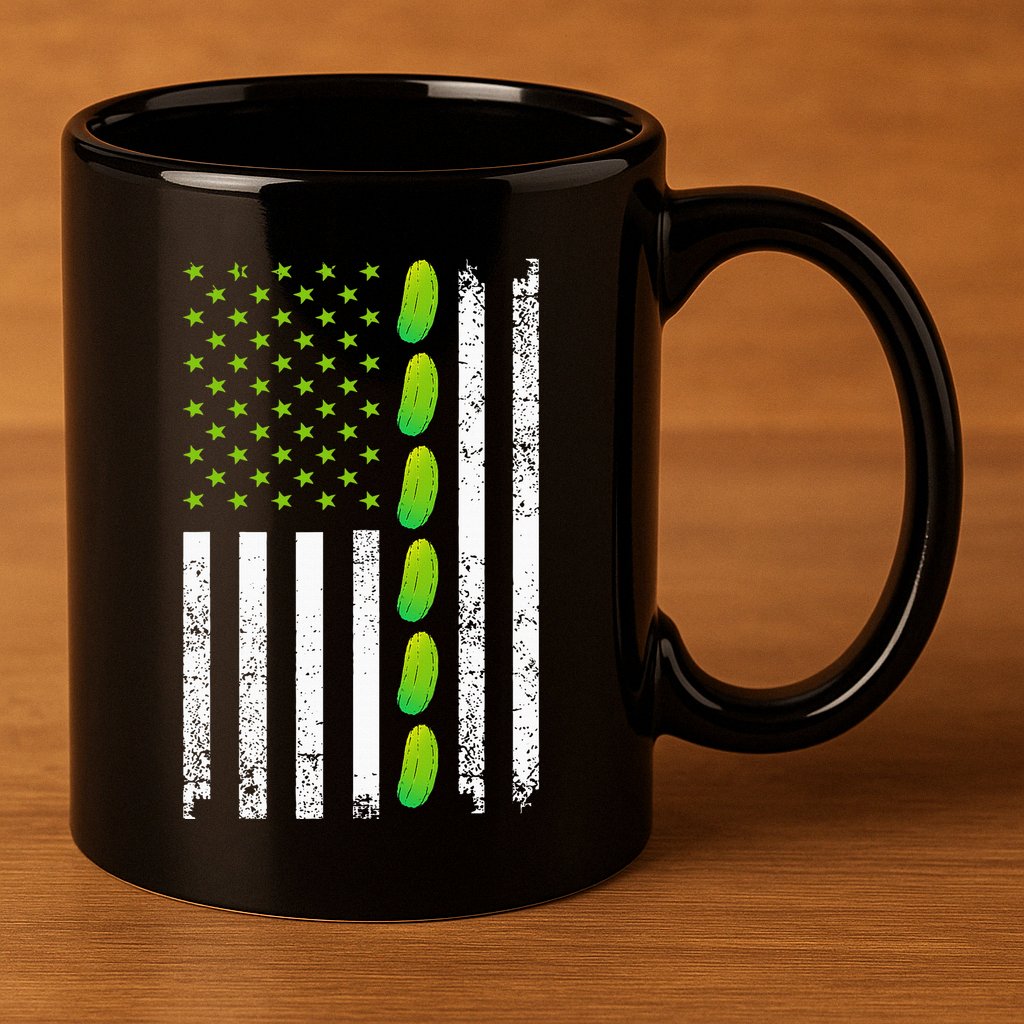 Cool Pickle Art For Gag Dill Pickle Costume 11oz C Handle Ceramic Mug