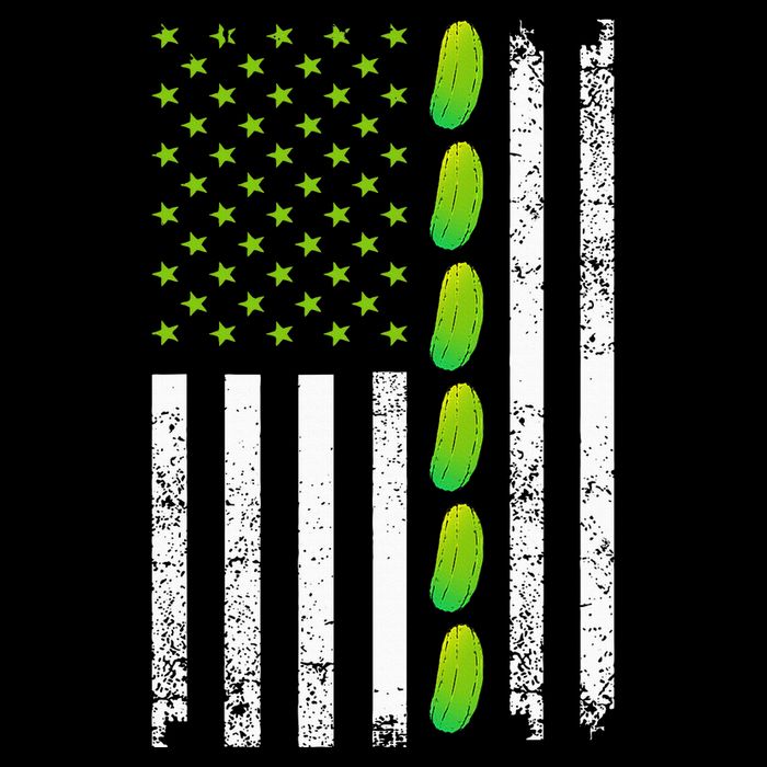 Cool Pickle Art For Gag Dill Pickle Costume Flatbill Hat