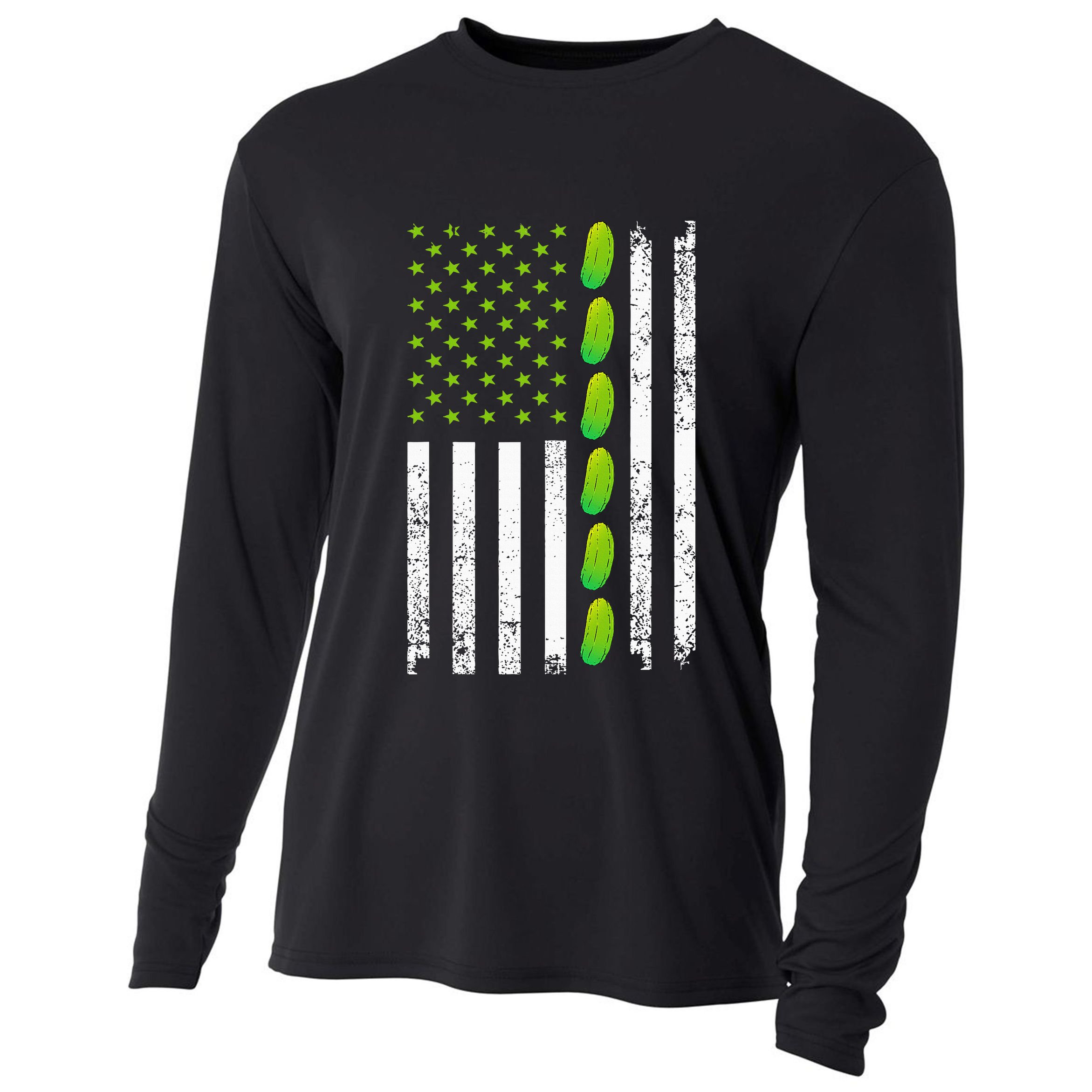 Cool Pickle Art For Gag Dill Pickle Costume Cooling Performance Long Sleeve Crew