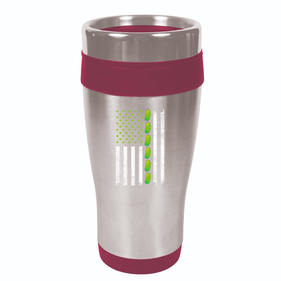 Cool Pickle Art For Gag Dill Pickle Costume 16oz Travel Tumbler