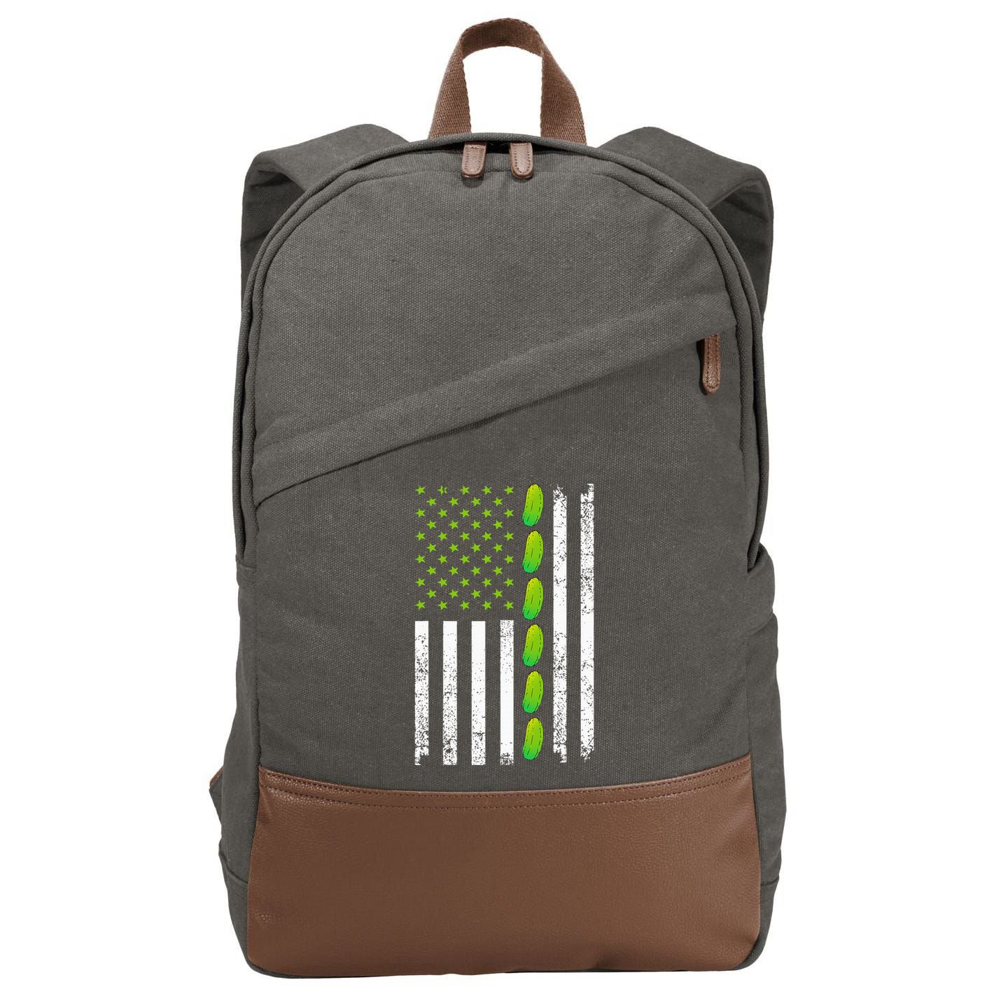 Cool Pickle Art For Gag Dill Pickle Costume Cotton Canvas Backpack