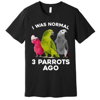 Cool Parrot Art Cockatoo Cockatiel Macaw Bird Premium T-Shirt