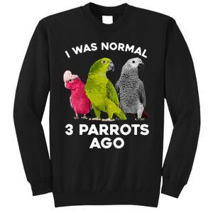 Cool Parrot Art Cockatoo Cockatiel Macaw Bird Tall Sweatshirt