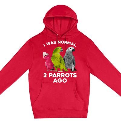 Cool Parrot Art Cockatoo Cockatiel Macaw Bird Premium Pullover Hoodie