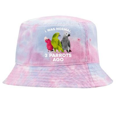 Cool Parrot Art Cockatoo Cockatiel Macaw Bird Tie-Dyed Bucket Hat