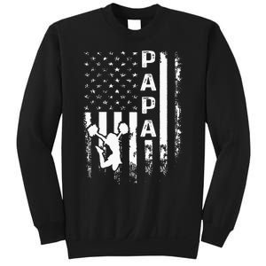 Cheer Papa American Flag Cheerleading Cheerleader Sweatshirt