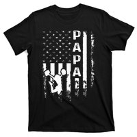 Cheer Papa American Flag Cheerleading Cheerleader T-Shirt